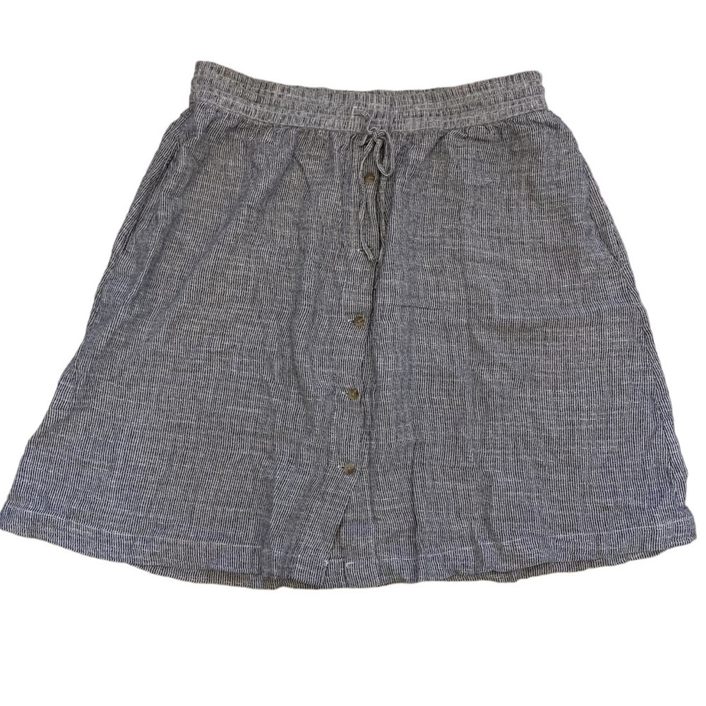 Joe Fresh XL Striped Cotton Lightweight Mini Skater Skirt